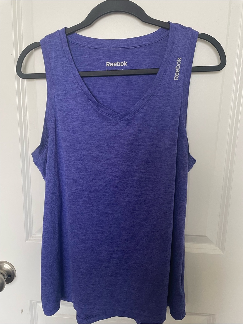 Reebok Women's Purple V-Neck Athletic Tank Top